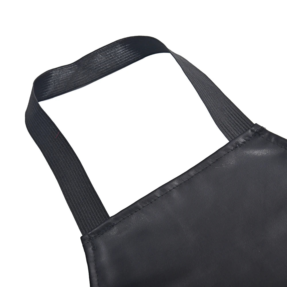 Black Faux Leather Mens Open Crotch Sex Porn Apron Panties Underwear Male Sexy Lingerie Night Clubwear Cosplay Erotic Costume