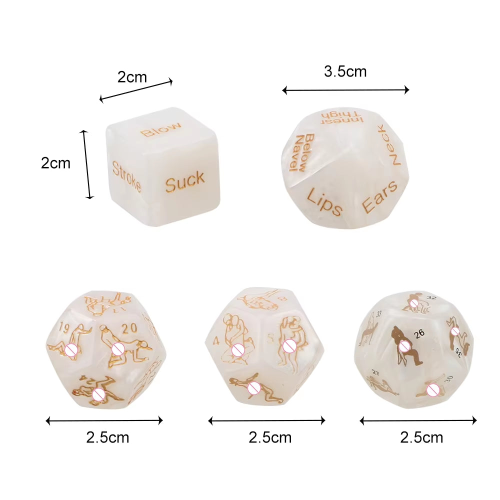 5 Pcs/Set Sex Dice Love Sexy Posture Humour Gambling Sex Erotic Products Adult Sex Toys Sex Toys for Couple