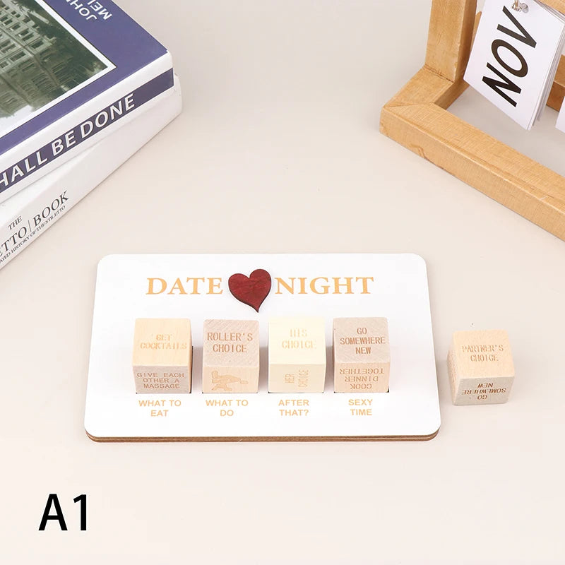 Wooden Dice Set Date Night Ideas Game Dice Romantic Couple Date Night Game Action Decision Dice Games for Couple Sex Dices