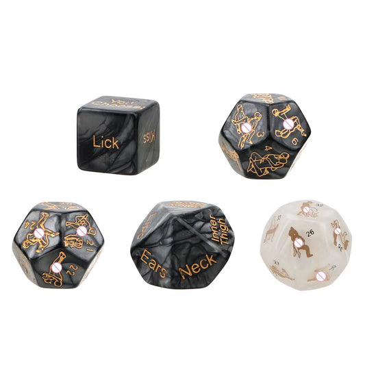 5 Pcs/Set Sex Dice Love Sexy Posture Humour Gambling Sex Erotic Products Adult Sex Toys Sex Toys for Couple