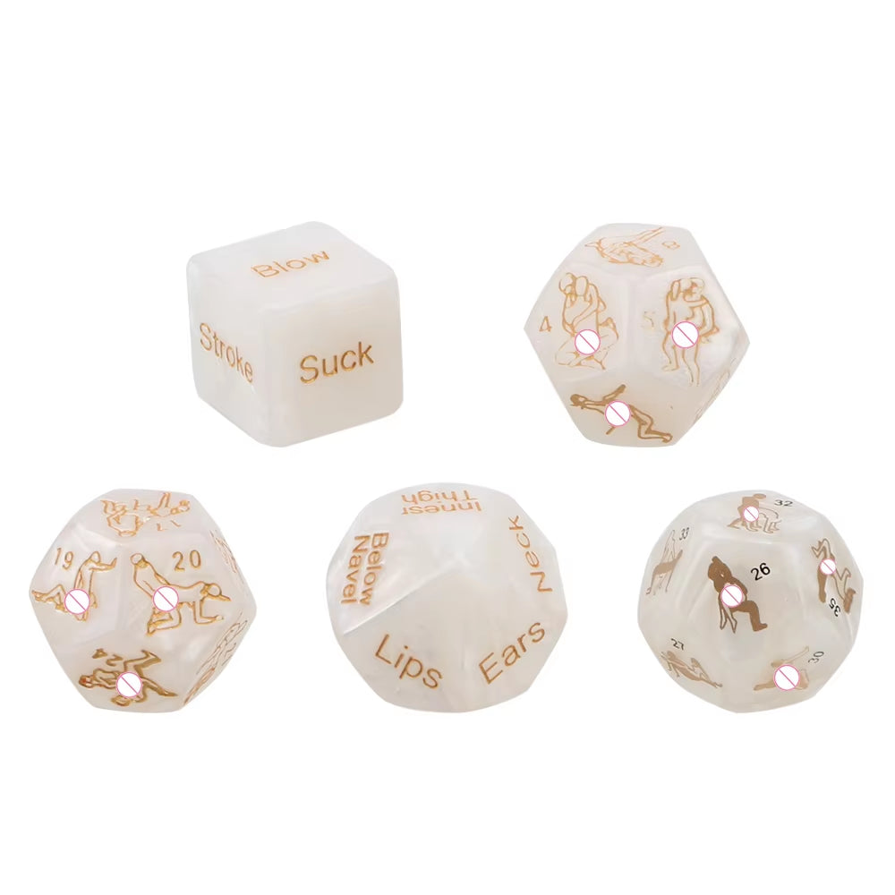 5 Pcs/Set Sex Dice Love Sexy Posture Humour Gambling Sex Erotic Products Adult Sex Toys Sex Toys for Couple