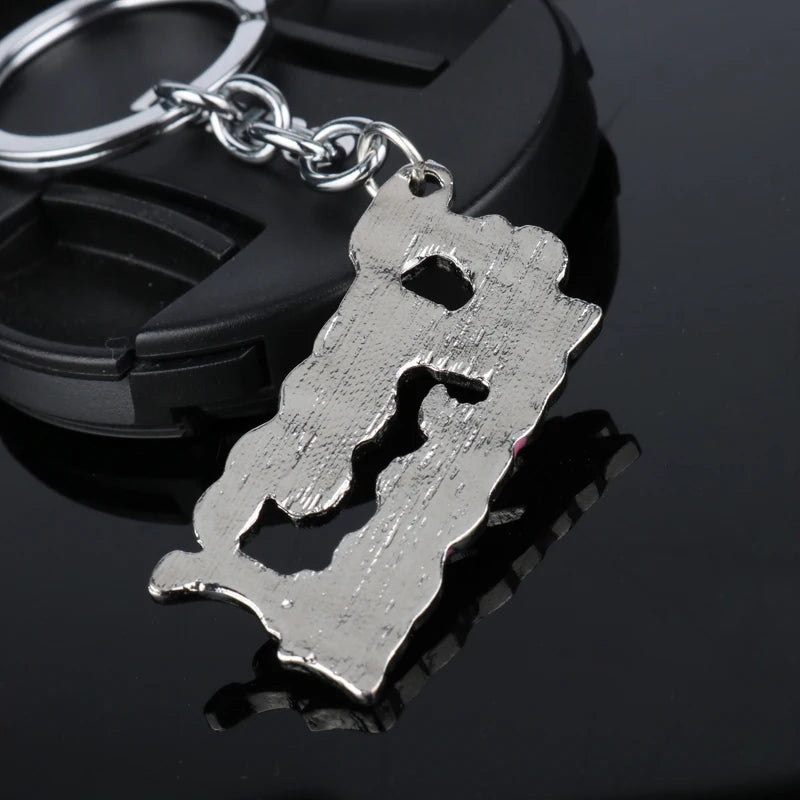 1PC High Quality Alloy Fashion Movie Kill Bill Series "PUSSY WAGON" Keyring Letter Pendants Accessories for Women Men Gift -50