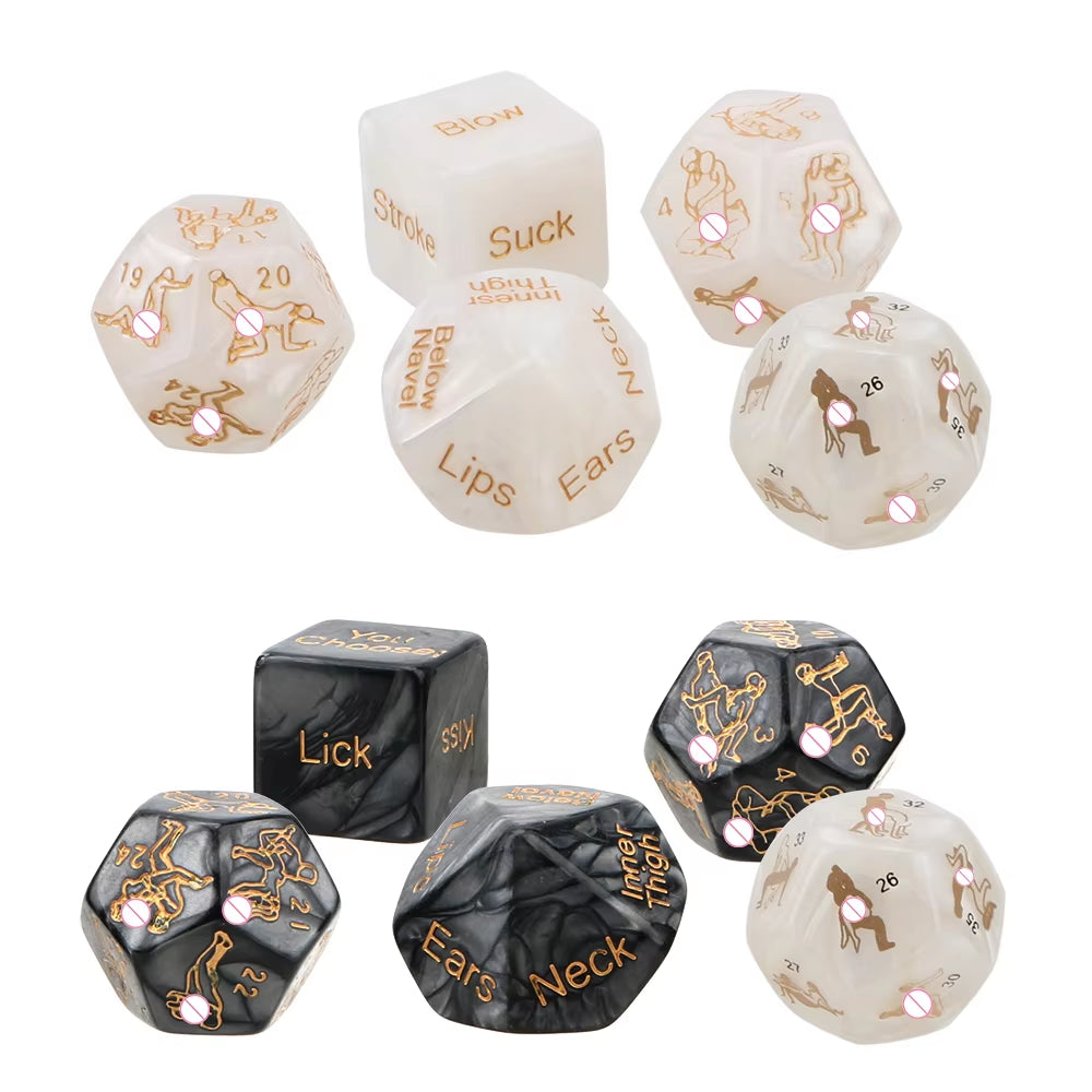 5 Pcs/Set Sex Dice Love Sexy Posture Humour Gambling Sex Erotic Products Adult Sex Toys Sex Toys for Couple