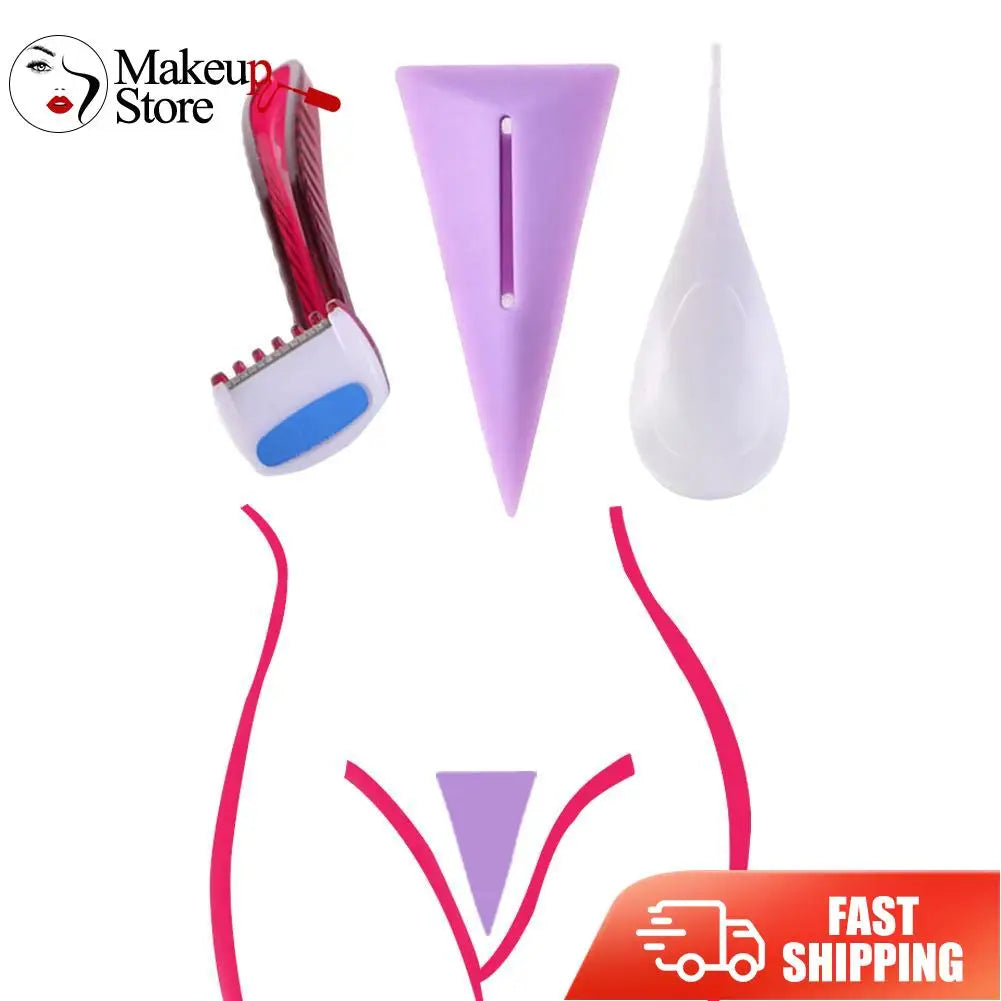 Women Bikini Dedicated Privates Shaving Stencil Sexy Female Pubic Hair Razor Intimate Shaping Tool