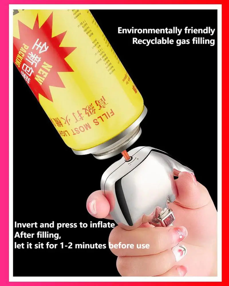 Funny Middle Finger Torch Lighter with Fuk You Voice Windproof Jet Flame Lighters Smoking Refillable Butane Lighter(No Fuel)
